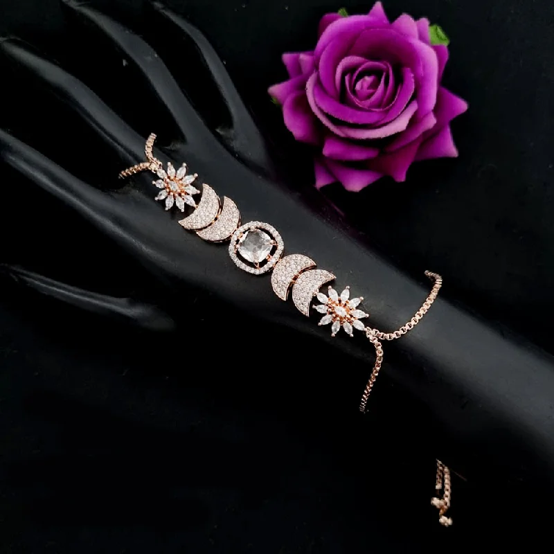 Elegant Necklaces And Bracelets At Limited-Time Offers Lucentarts Jewellery Rose Gold Plated Austrian Stone Hand Harness Elegant Necklaces And Bracelets At Limited-Time Offers Lucentarts Jewellery Rose Gold Plated Austrian Stone Hand Harness