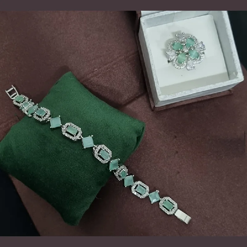 Final Call – Shop Exquisite Jewelry Before It's Gone Lucentarts Jewellery Silver Plated AD Combo Set