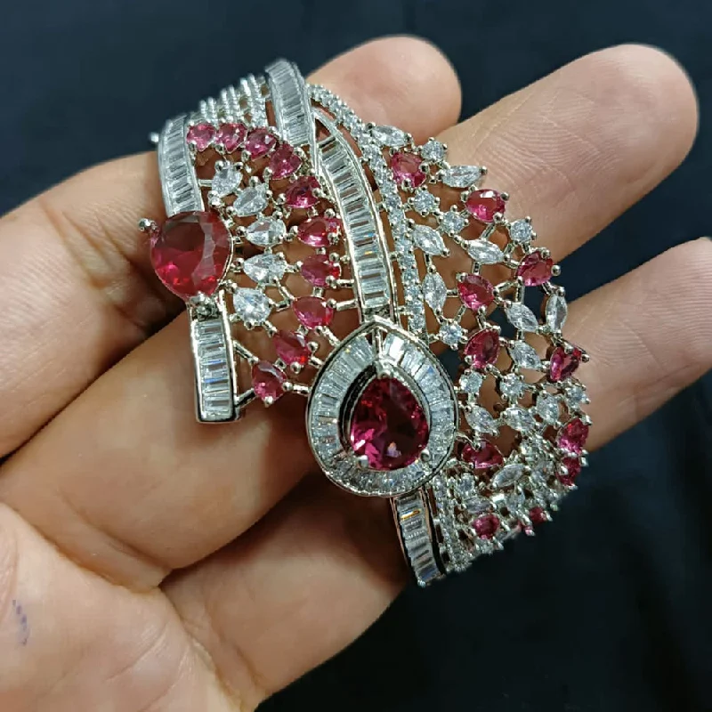 Shop Signature Jewelry Styles At Exclusive Prices Lucentarts Jewellery Silver Plated AD Openable Kada