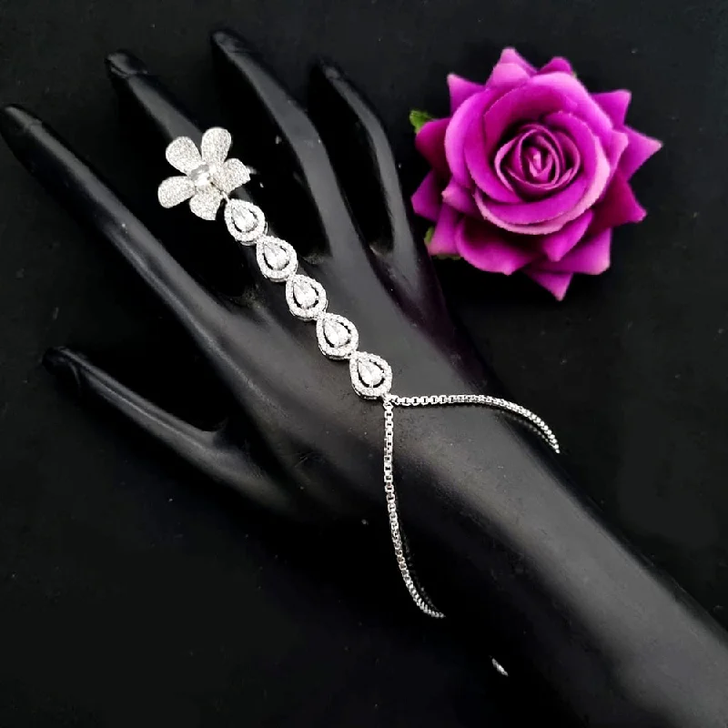 Elevate Your Outfit With Discounted Statement Jewelry Lucentarts Jewellery Silver Plated Austrian Stone Hand Harness Elevate Your Outfit With Discounted Statement Jewelry Lucentarts Jewellery Silver Plated Austrian Stone Hand Harness