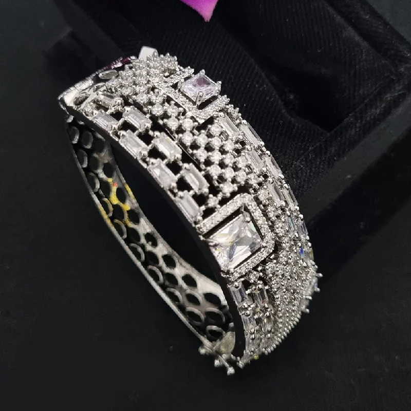 Shop Handcrafted Jewelry At Special Promotional Rates Lucentarts Jewellery Silver Plated Openable Kada Shop Handcrafted Jewelry At Special Promotional Rates Lucentarts Jewellery Silver Plated Openable Kada