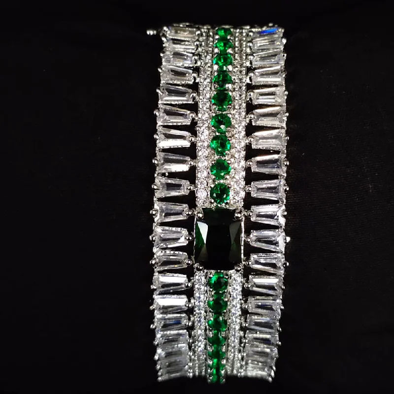 High-End Sparkle, Low-End Prices – Jewelry Sale Live Lucentarts Jewellery Silver Plated Openable Kada