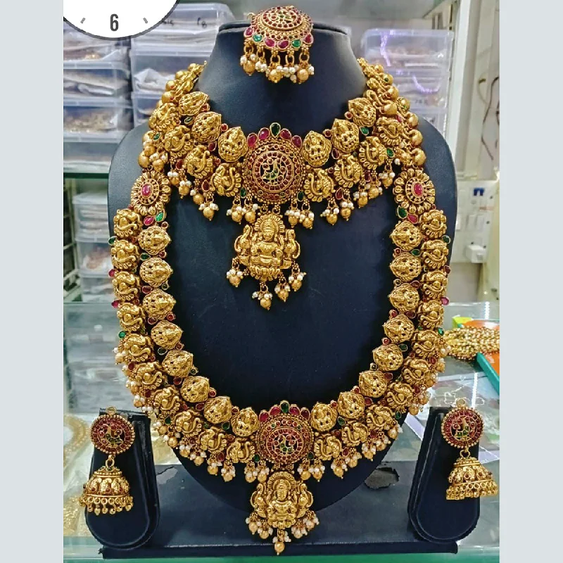 Exclusive Jewelry Sale – Grab Timeless Pieces Now Manisha Jewellery Gold Plated Double Necklace Set Exclusive Jewelry Sale – Grab Timeless Pieces Now Manisha Jewellery Gold Plated Double Necklace Set