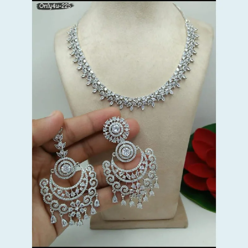 Unmissable Jewelry Discounts – Elevate Your Look For Less Manisha Jewellery Silver Plated AD Stone Necklace Set Unmissable Jewelry Discounts – Elevate Your Look For Less Manisha Jewellery Silver Plated AD Stone Necklace Set