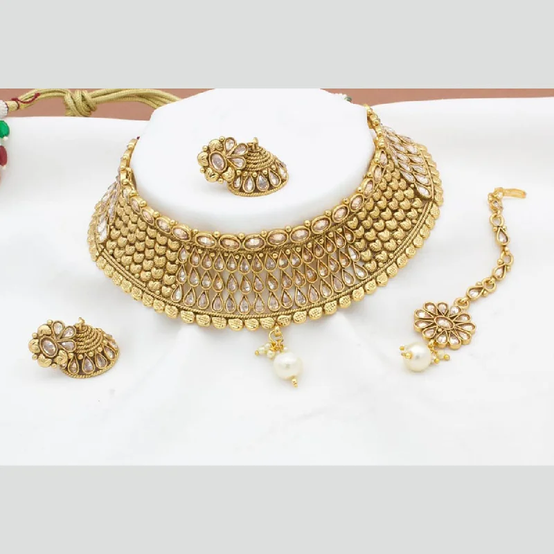 Must-Have Jewelry Pieces At Reduced Prices Manisha Jewellery  Gold Plated  Necklace Set