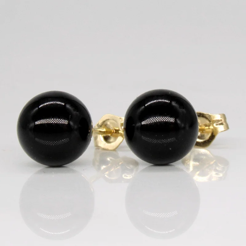 The Perfect Jewelry Piece At The Perfect Discount Onyx Sphere Earrings | 5.00ctw |