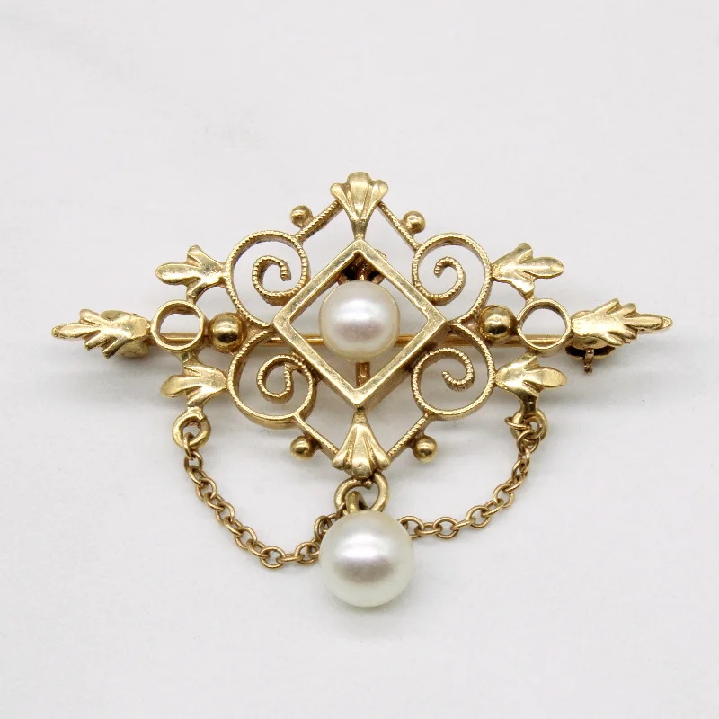 Trending Jewelry Styles Now At Limited-Time Discounts Ornate Pearl Brooch
