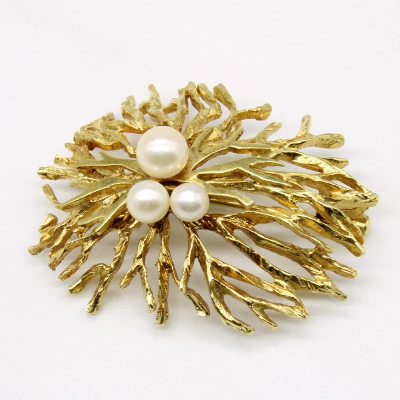 Elegant Designs, Unbeatable Discounts – Shop Jewelry Now Ornate Pearl Brooch