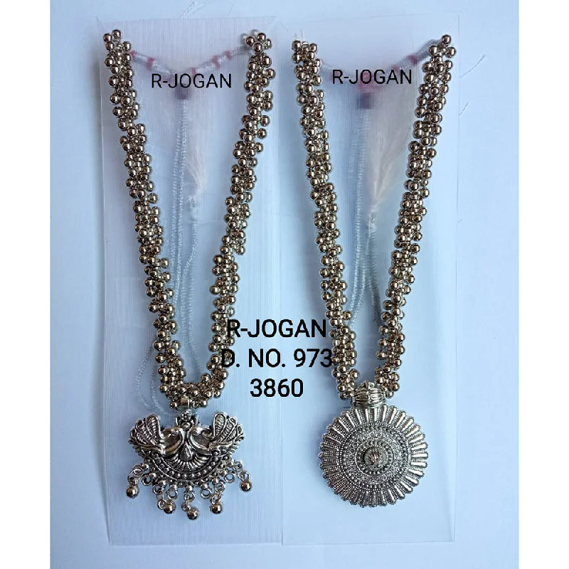Exclusive Jewelry Discounts – Shop Now For Savings R Jogan Oxidised Plated Assorted Design Long Necklace