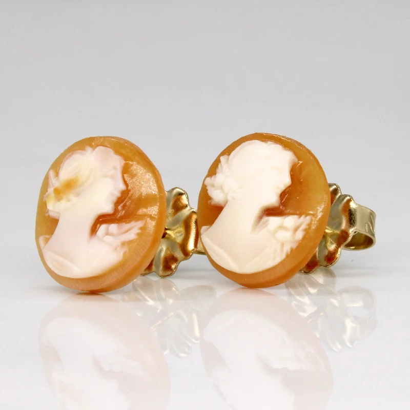 Exclusive Jewelry Sale – Sparkle For Less Shell Cameo Earrings | 5.00ctw |