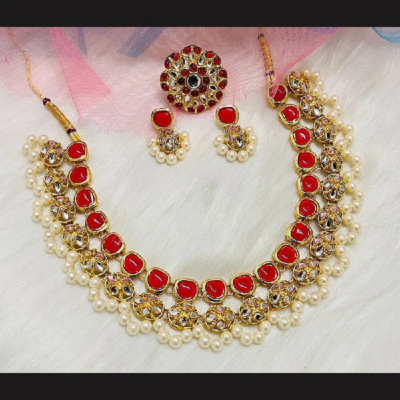The Biggest Jewelry Sale Of The Year Is Here Shringarstreet Gold Plated Kundan Necklace Set