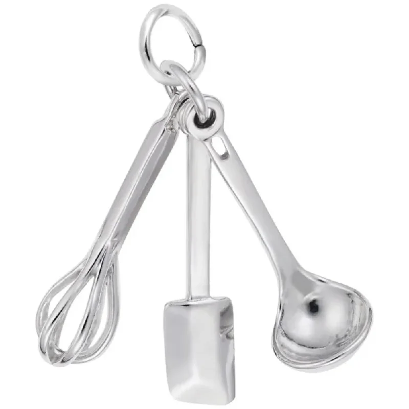 The Ultimate Jewelry Sale – Exclusive Styles At Great Prices Sterling Silver 3 Piece Cooking Utensils Charm