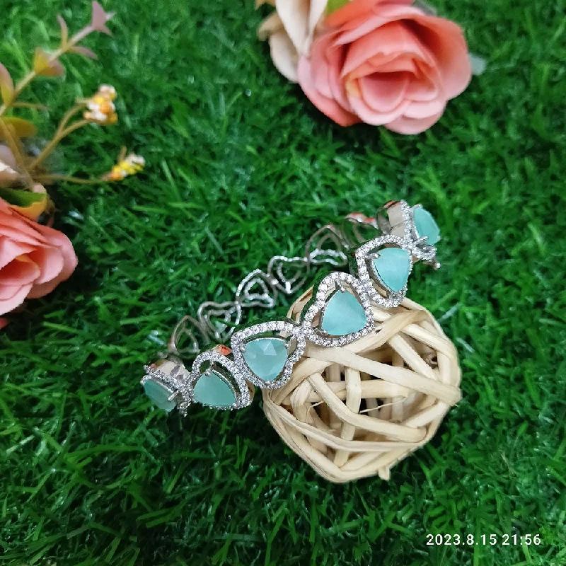 The Ultimate Jewelry Sale – Shop Premium Styles Sunflower Fashion Jewellery Rose Gold Plated AD Stone Openable Kada