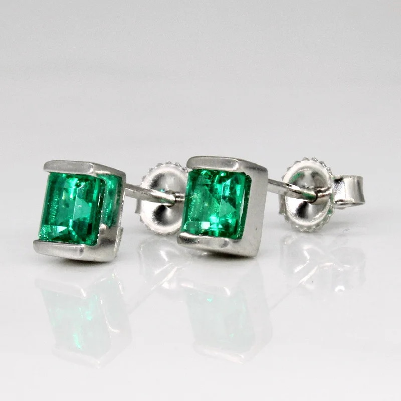 Affordable Elegance – Premium Jewelry At Special Prices Synthetic Emerald Earrings | 0.60ctw | Affordable Elegance – Premium Jewelry At Special Prices Synthetic Emerald Earrings | 0.60ctw |