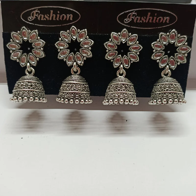 Bold And Beautiful Jewelry Now At Irresistible Prices Tahura Oxidised Plated Jhumki Earrings