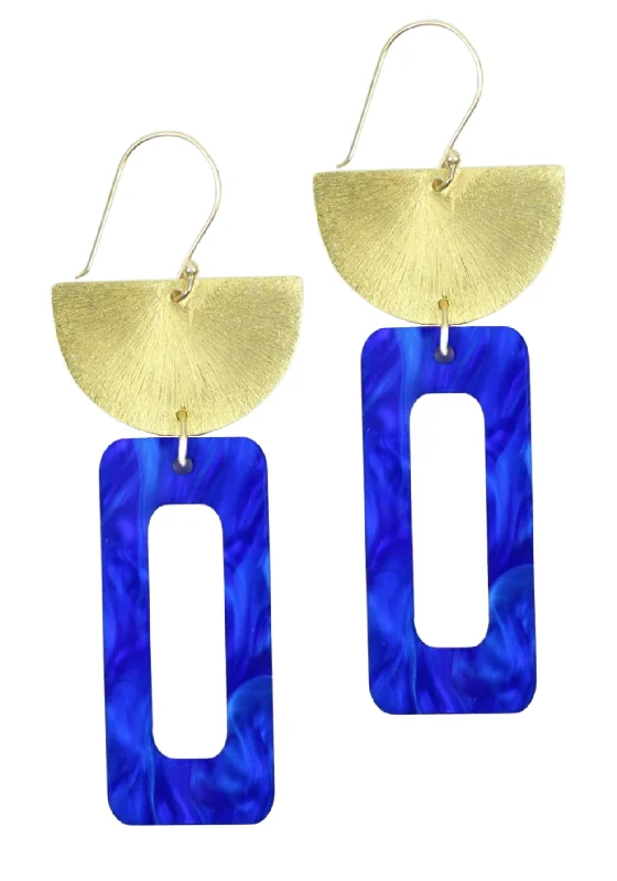 Sparkle On A Budget – Fine Jewelry For Less The Blake Earring - Blue