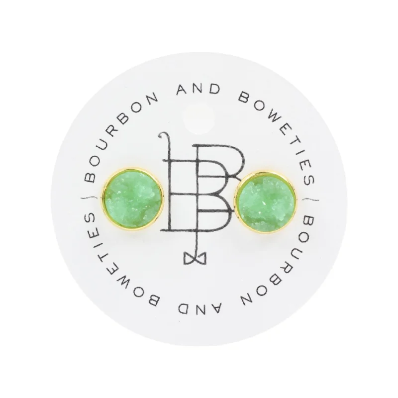 Modern Statement Jewelry For Bold Styling The Carli Stud Earring - Green