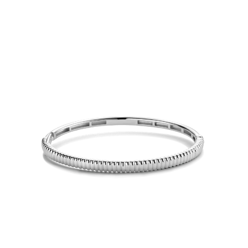 Elegant Jewelry At Unbeatable Prices – Shop Today Ti Sento Sterling Silver Grooved Bracelet