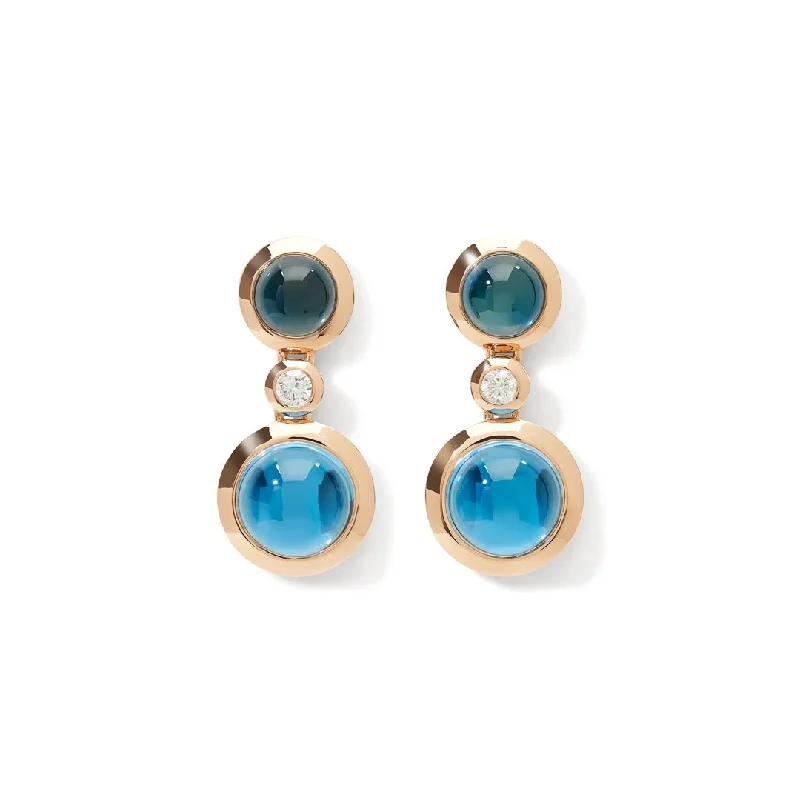 Exclusive Gemstone Jewelry Markdowns – Shop Now Topaz & Diamond Bouton Earrings