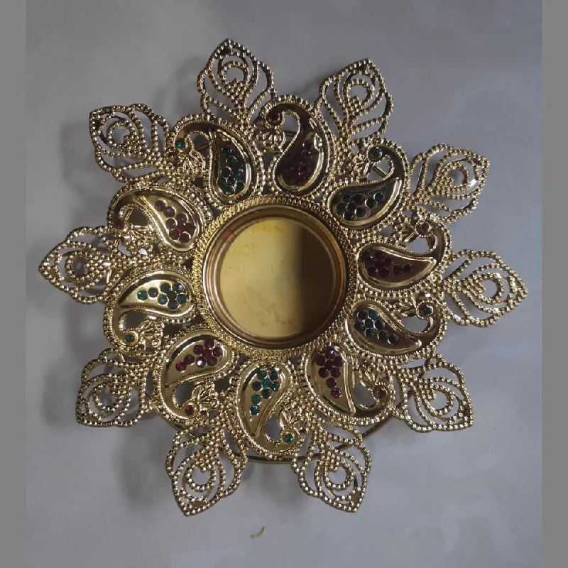 Get The Best Deals On Timeless Jewelry Pieces Viky Brass Metal Gold Plated Designer Diya