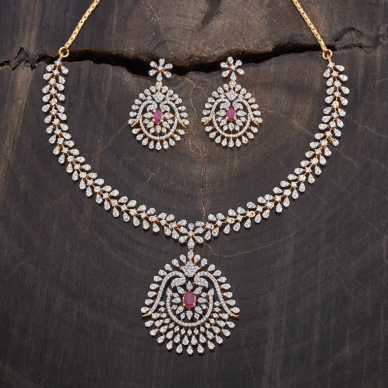Romantic Heart-Shaped Jewelry For Special Gifts Zircon Necklace 177066