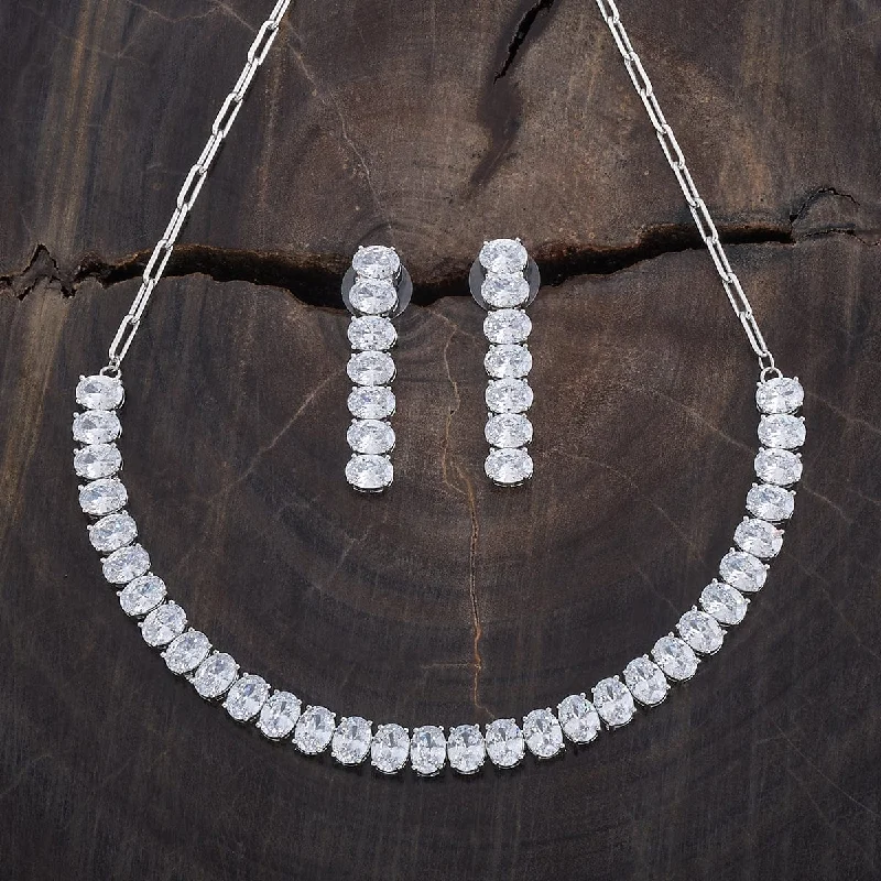 Discounted Luxury Jewelry – Shine Without The Splurge Zircon Necklace 178174